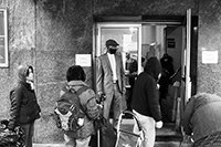 Food queues : Food lines : Hell's Kitchen : Streetlife, New York, Photo by Richard Moore